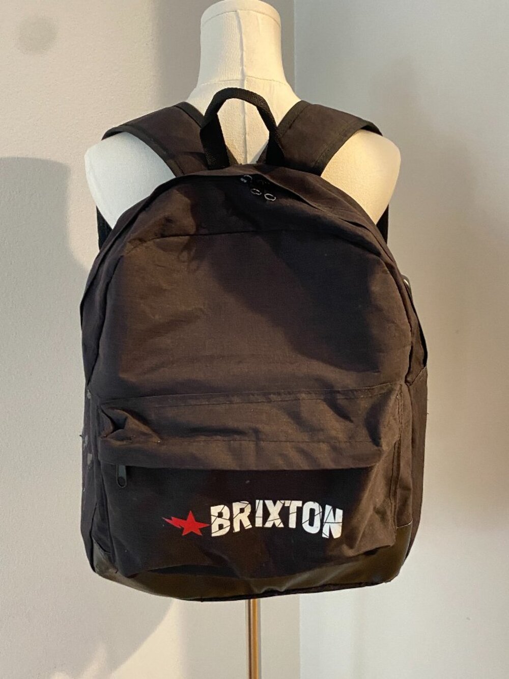 Brixton Black Classic School Backpack – USB Charging Port – Unisex